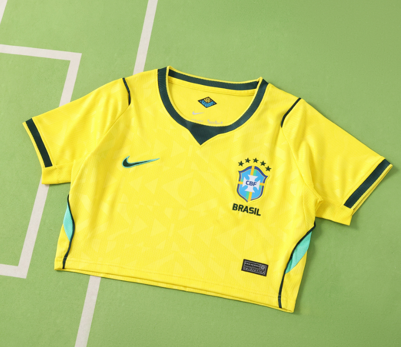 Brazil 2026 World Cup - Home Women's Cropped (Fan)