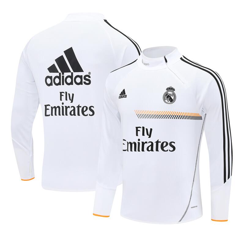 Real Madrid 2013-14 - Tracksuit (White, Half-Zip)