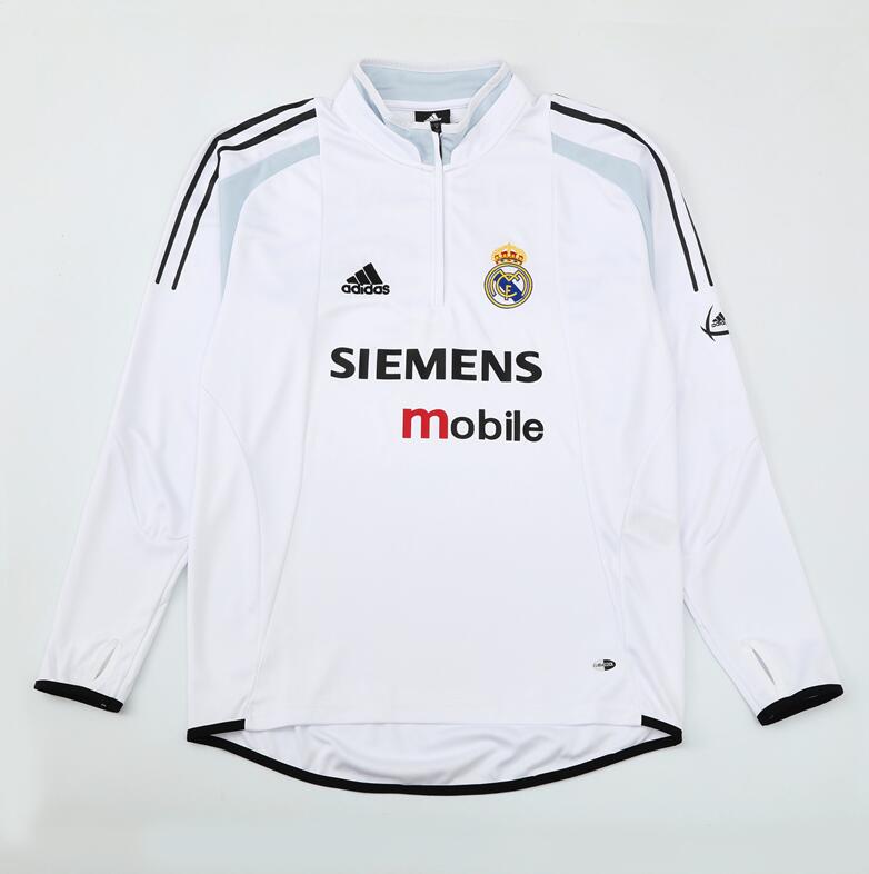 Real Madrid 2004-05 - Tracksuit (White, Half-Zip)