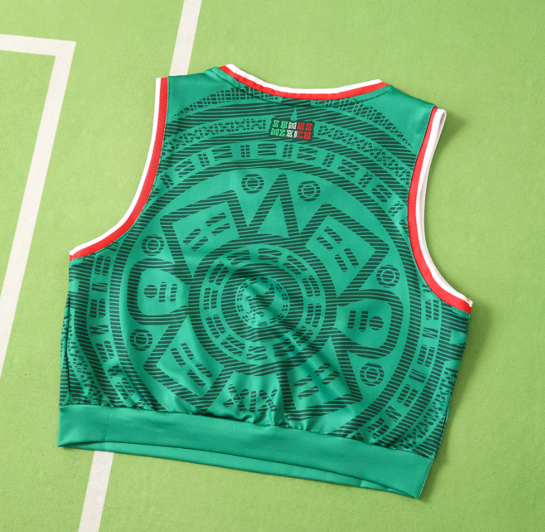 Mexico 2026 World Cup - Home Women Cropped Vest (Fan)