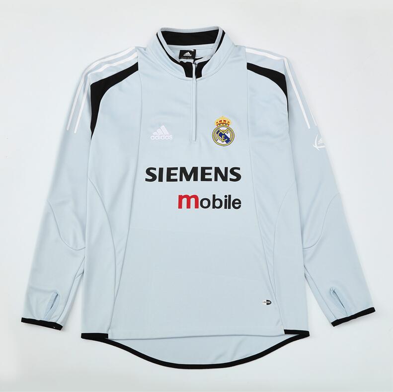 Real Madrid 2004-05 - Tracksuit (Light Grey, Half-Zip)