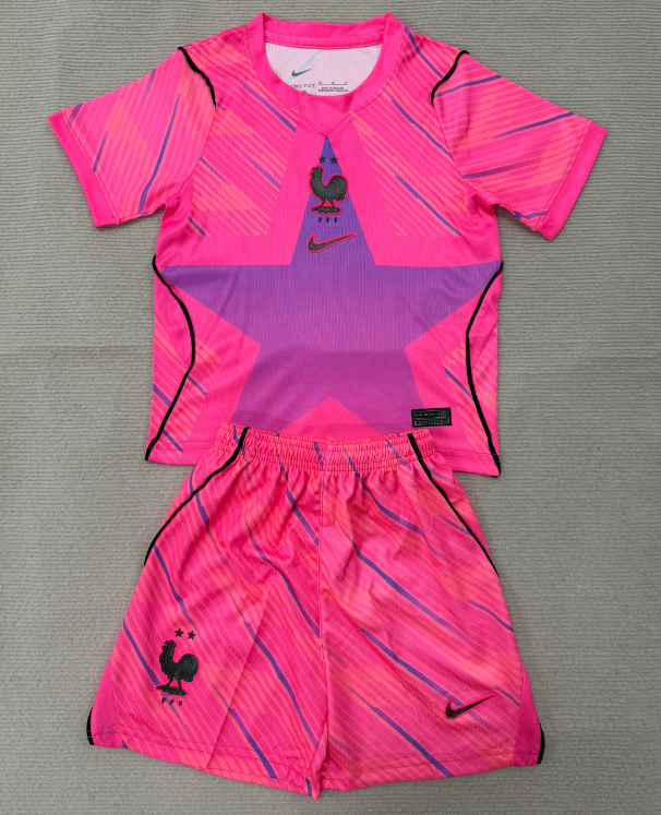 France 2026 World Cup - Goalkeeper Kids Kit (Pink)