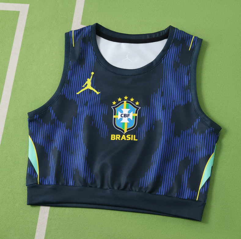 Brazil 2026 World Cup - Away Women Cropped Vest (Fan)
