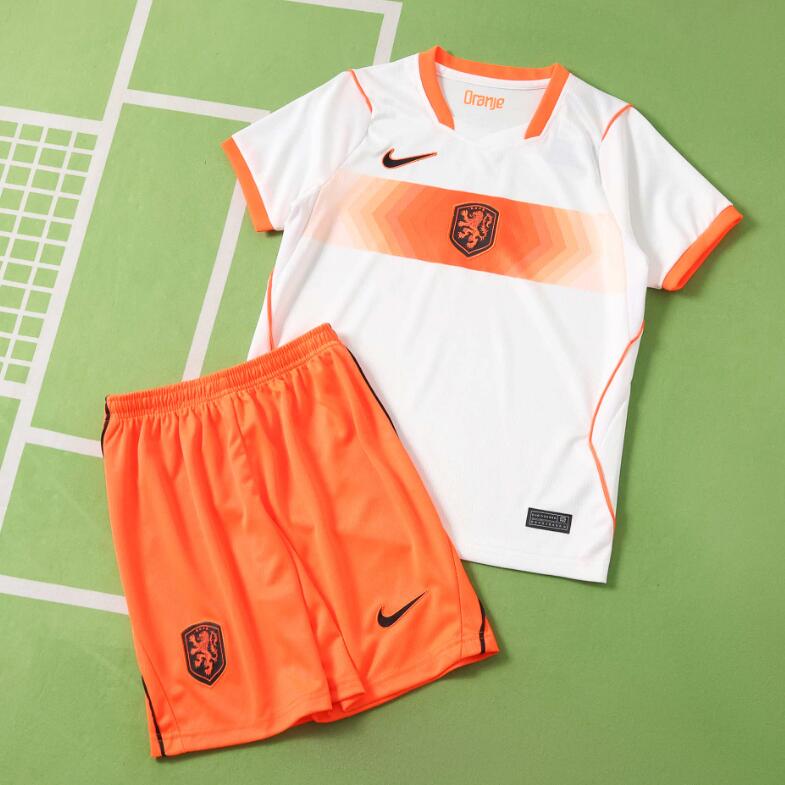 Netherlands 2026 World Cup - Away Kids Kit