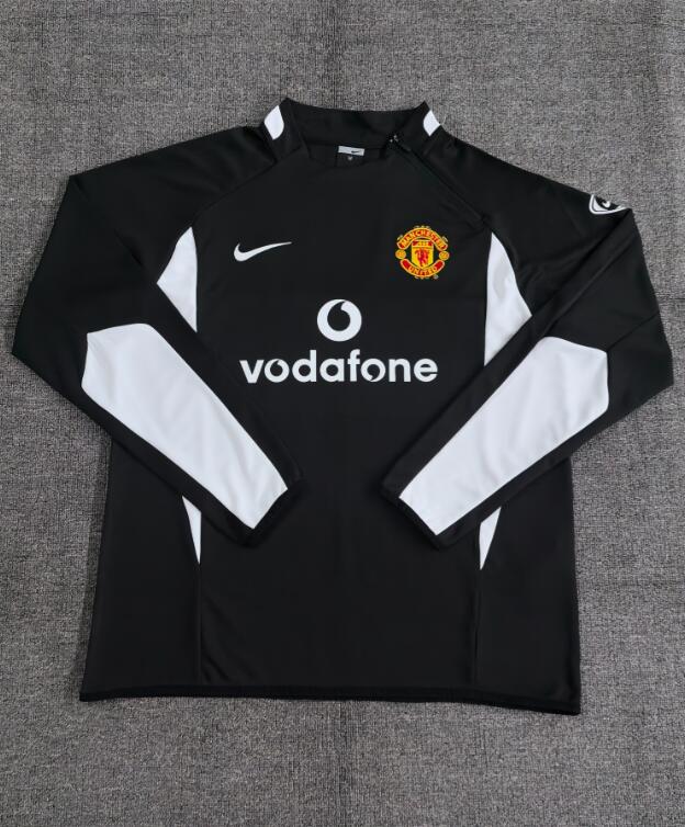 Manchester United 2002-03 - Tracksuit (Black, Half-Zip)