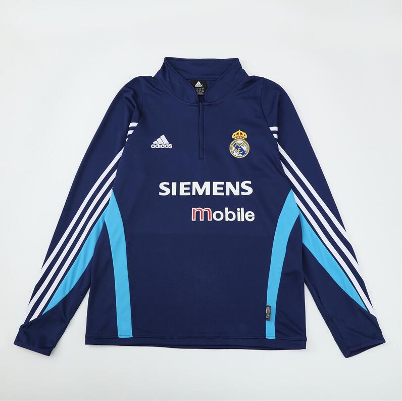 Real Madrid 2003-04 - Tracksuit (Royal Blue Half-Zip)
