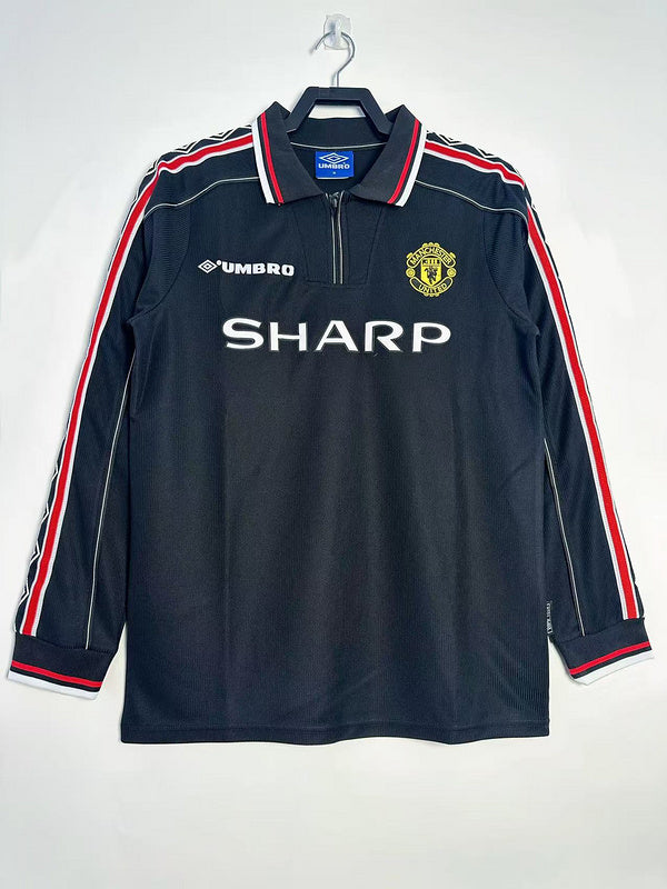 Manchester United 1998 Retro - Away (Black, Long Sleeves)