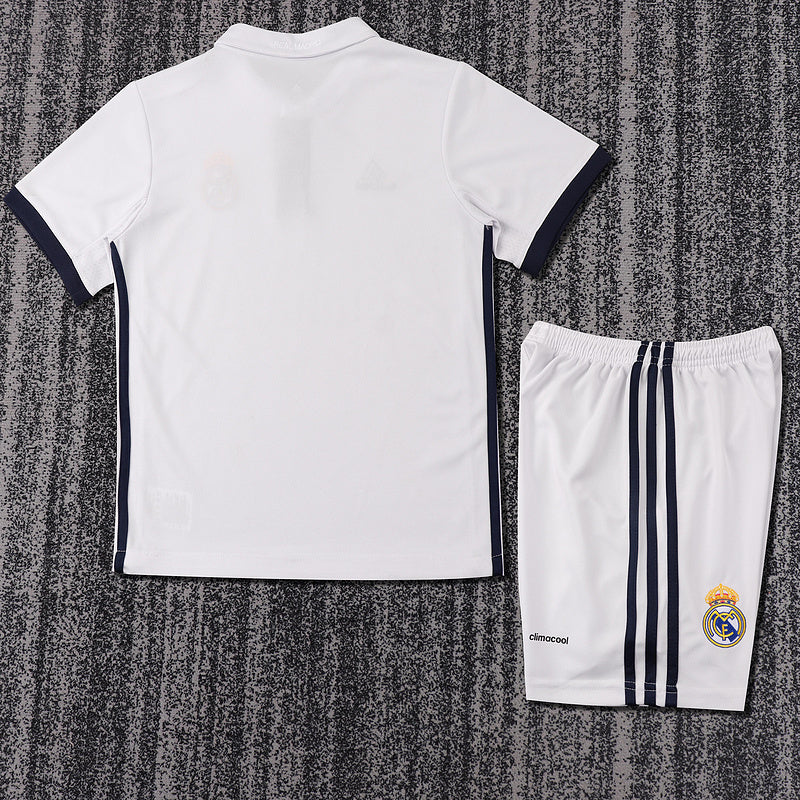 Real Madrid 2016-17 Retro - Home Kids Kit