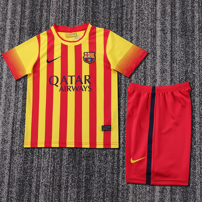 Barcelona 2013-14 Retro - Away Kids Kit
