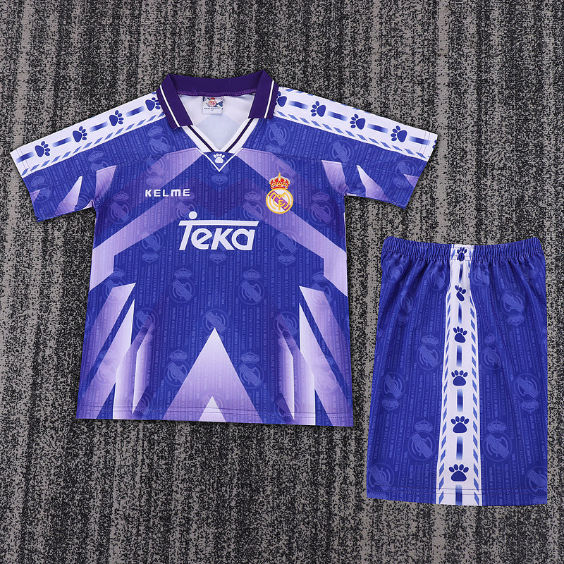 Real Madrid 1996-97 Retro - Away Kids Kit