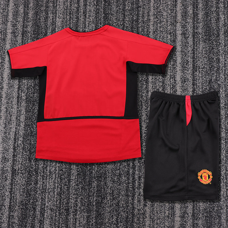 Manchester United 2002-04 Retro - Home Kids Kit