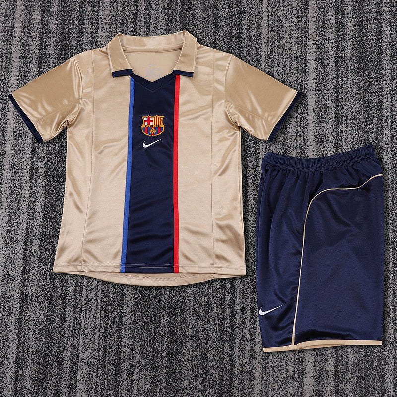 Barcelona 2001-02 Retro - Away Kids Kit