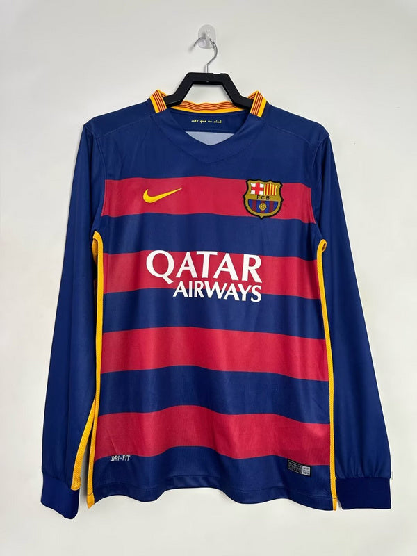 Barcelona 2015-16 Retro - Home Long Sleeves