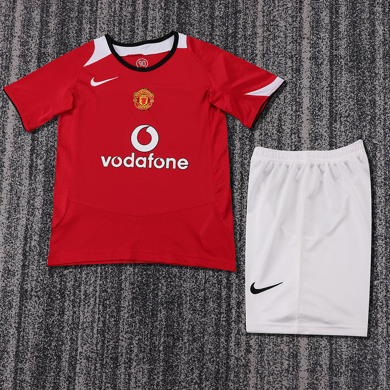 Manchester United 2005-06 Retro - Home Kids Kit