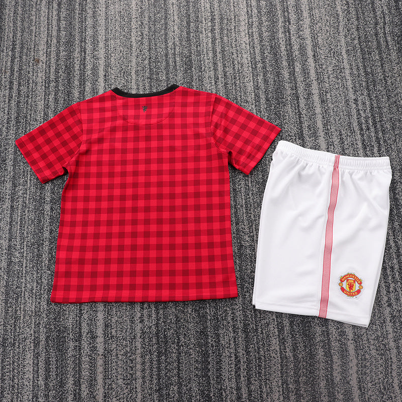 Manchester United 2012-13 Retro - Home Kids Kit