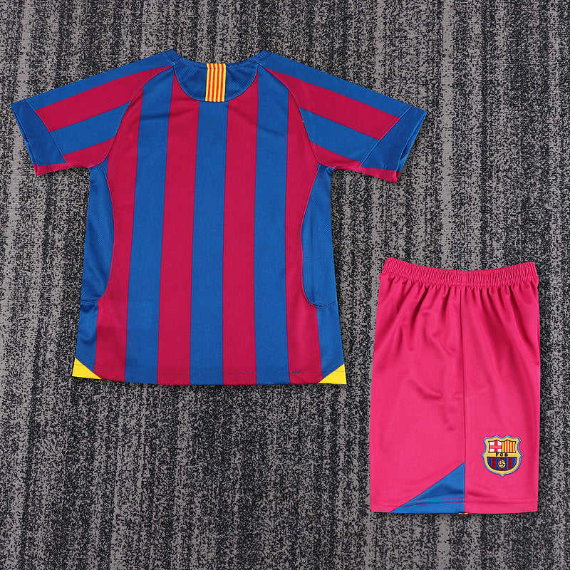 Barcelona 2005-06 Retro - Home Kids Kit