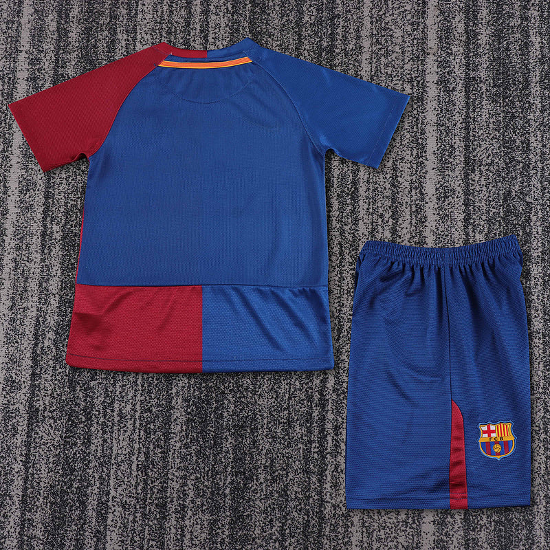 Barcelona 2008-09 Retro - Home Kids Kit