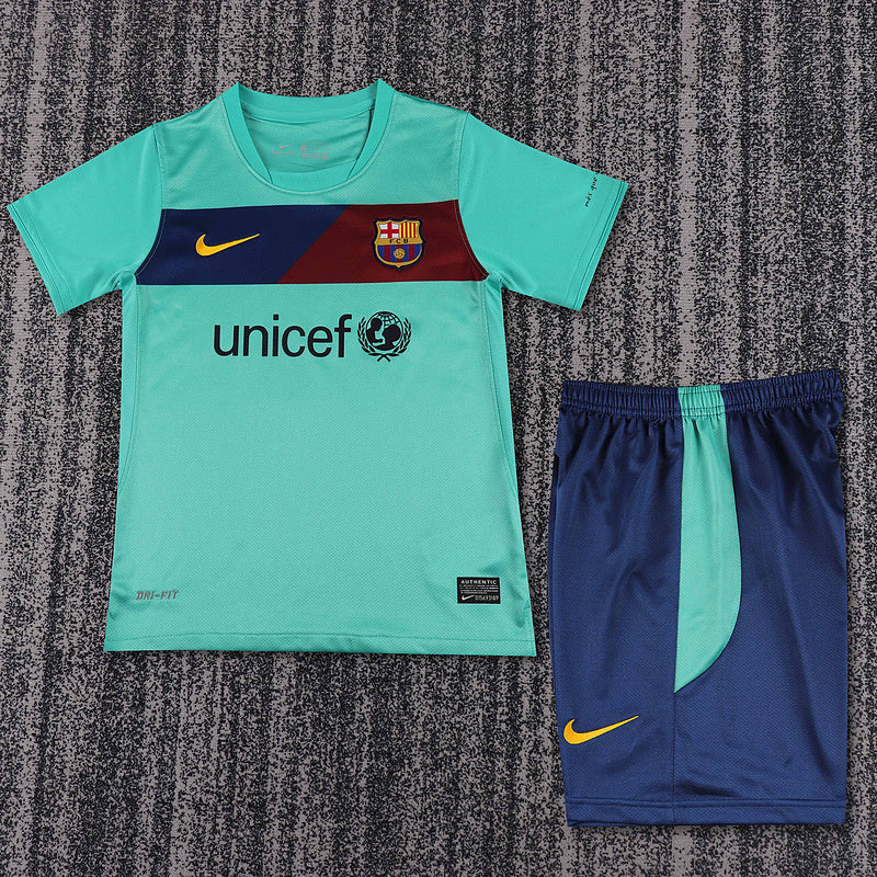 Barcelona 2010-11 Retro - Away Kids Kit
