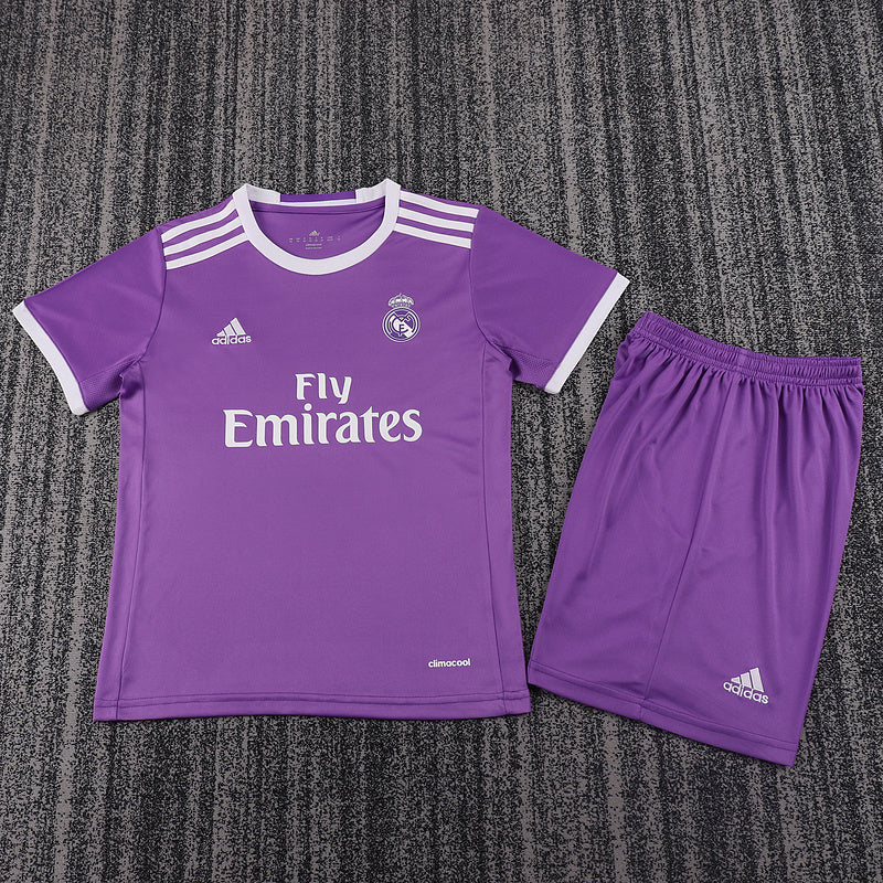 Real Madrid 2016-17 Retro - Away Kids Kit