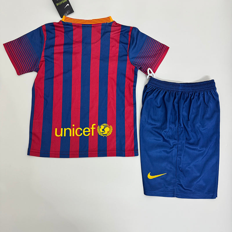 Barcelona 2013-14 Retro - Home Kids Kit