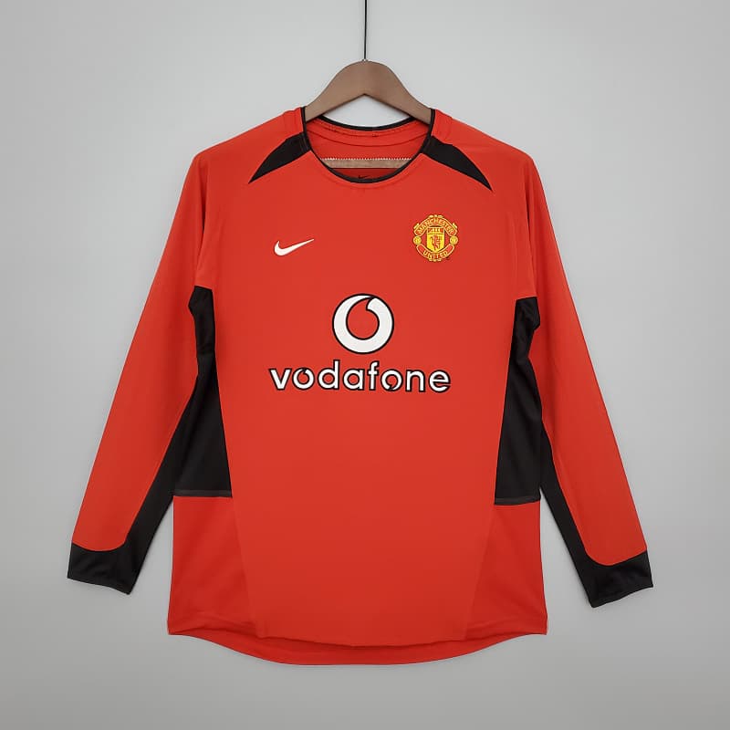 Manchester United Home Long Sleeve Jersey 2002/04