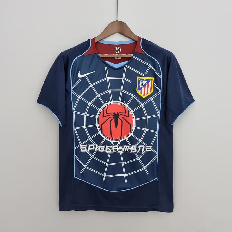 Atletico Madrid Spider-Man 2 Concept Kit 2004/05 - Navy/Red/Light Blue