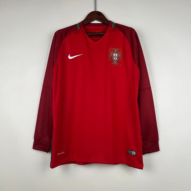 Portugal Home Long Sleeve Jersey 2016