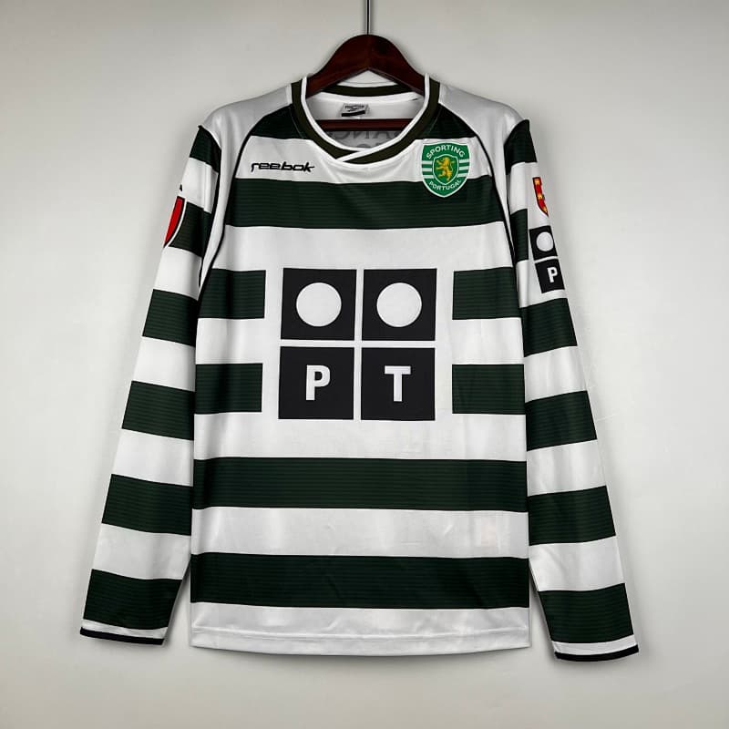 Sporting Lisbon Home Long Sleeve Jersey 2001/03