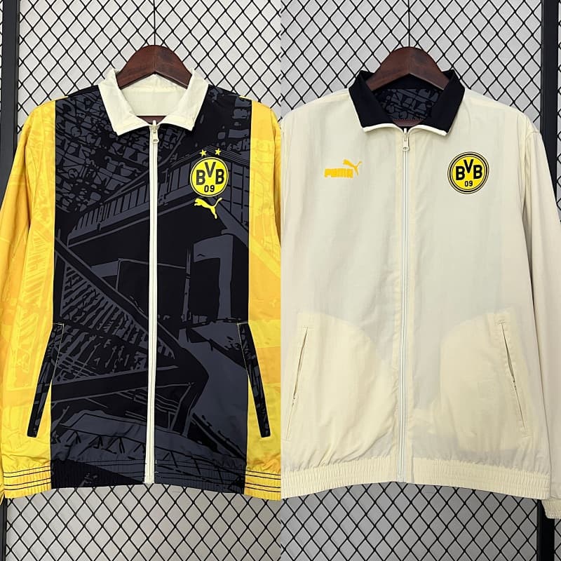 Borussia Dortmund Reversible Jacket 2024/25 - Yellow/Black/White