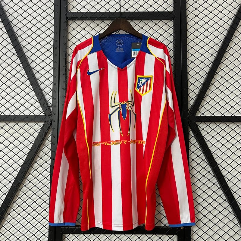 Atletico Madrid Spider-Man Long Sleeve Concept Kit 2004/05 - Red/White/Blue