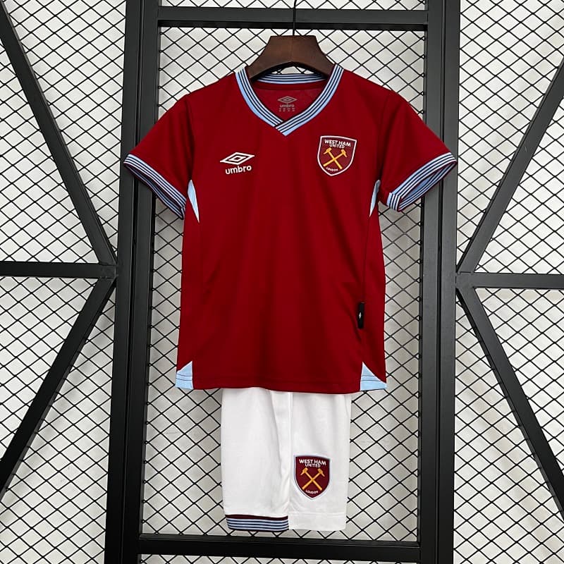 West Ham United Home Kids Kit 2025/26