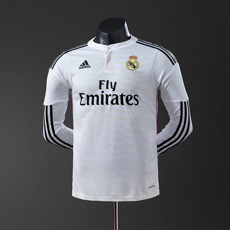 Real Madrid Home Long Sleeve Jersey 2014/15 (Player Version)