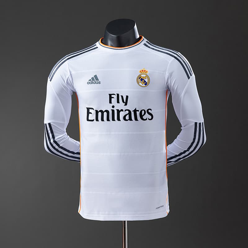 Real Madrid Home Long Sleeve Jersey 2013/14 (Player Version)