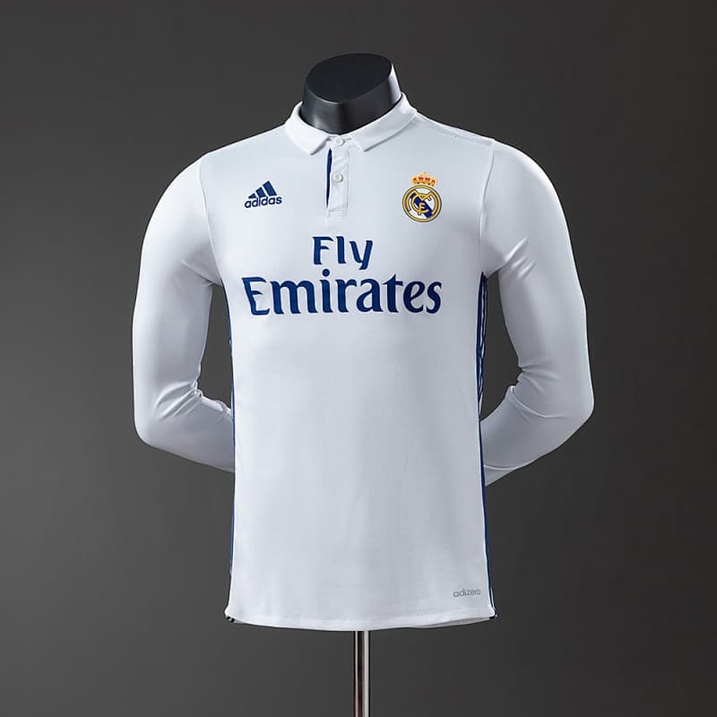 Real Madrid Home Long Sleeve Jersey 2016/17 (Player Version)