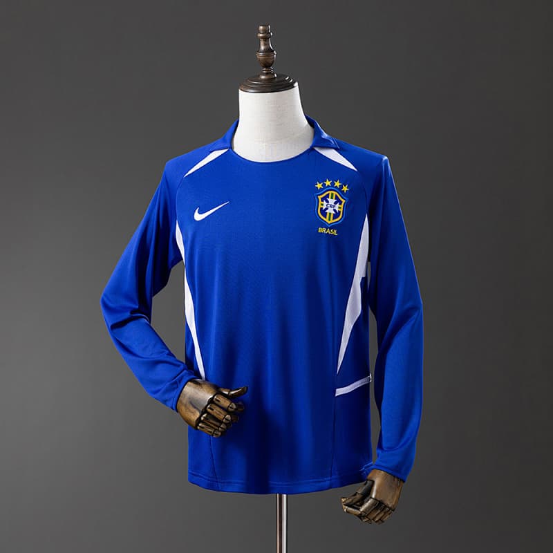 Brazil Away Long Sleeve Jersey 2002