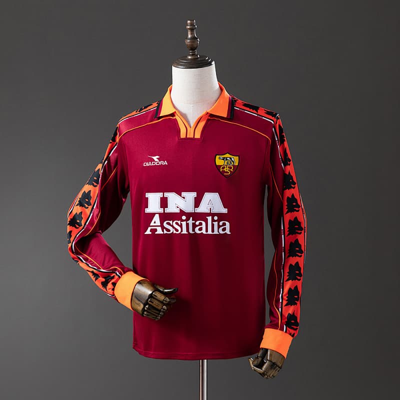 Roma Home Long Sleeve Jersey 1998/99