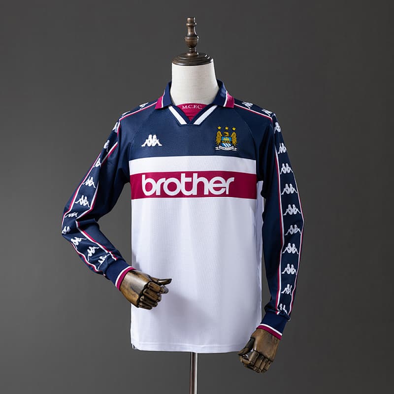 Manchester City Away Long Sleeve Jersey 1997/98