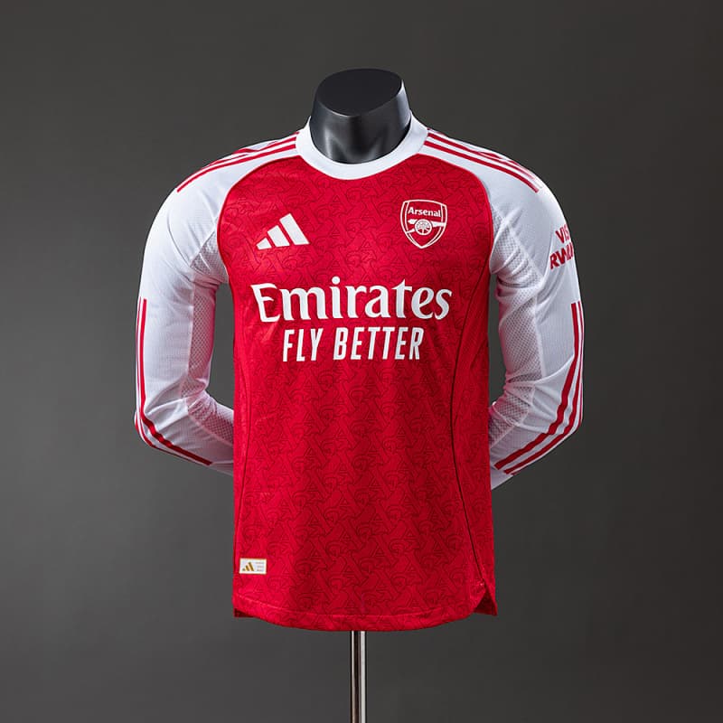 Arsenal Home Long Sleeve Jersey 2025/26 (Player Version)