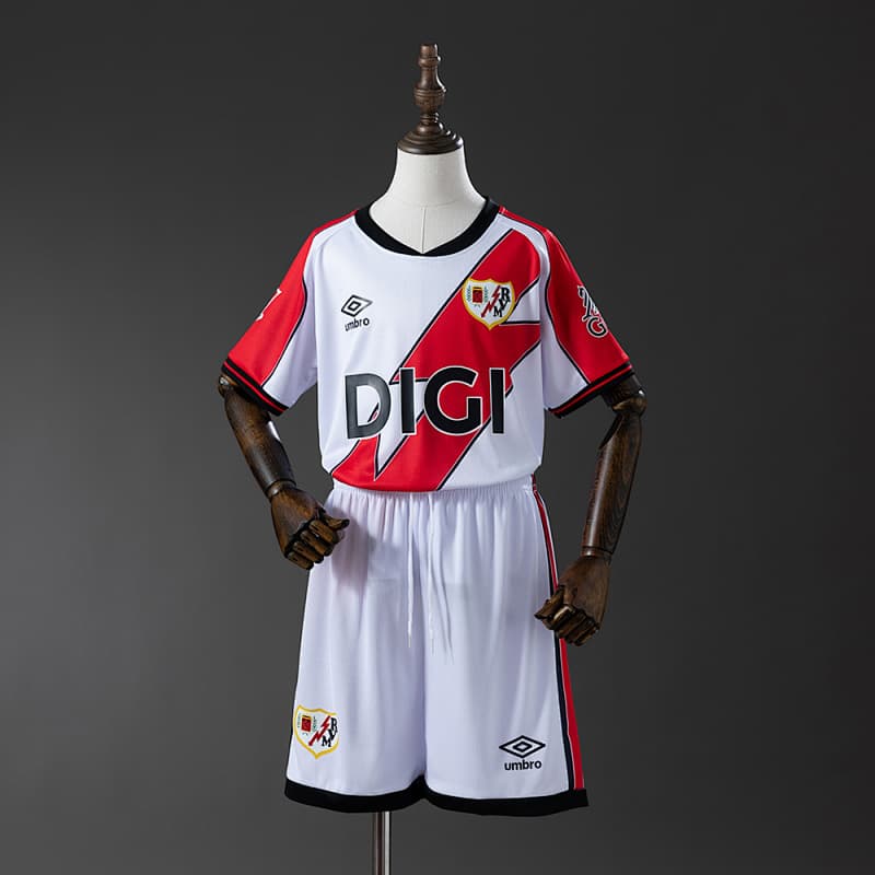 Rayo Vallecano Home Kids Kit 2025/26