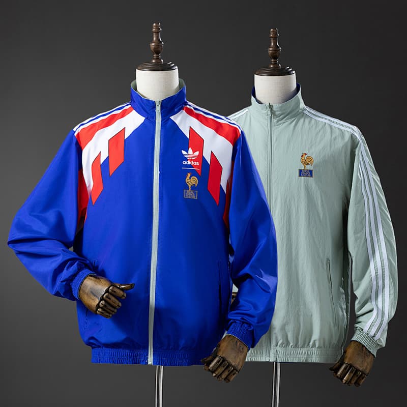 France Reversible Jacket - Blue/Mint Green
