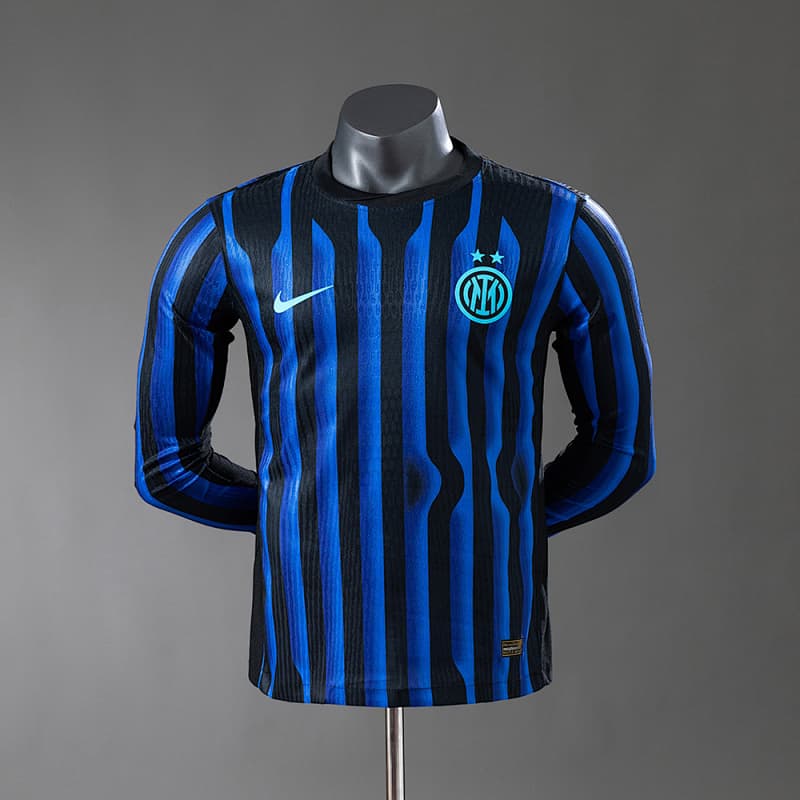 Inter Milan Home Long Sleeve Jersey 2025/26 (Player Version)