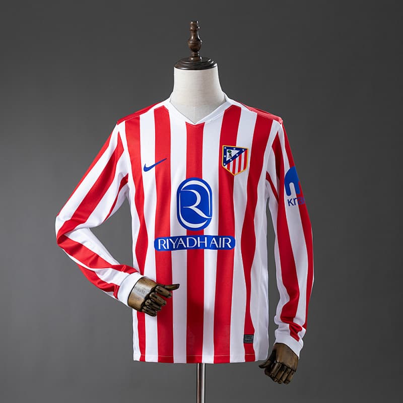 Atletico Madrid Home Long Sleeve Jersey 2025/26