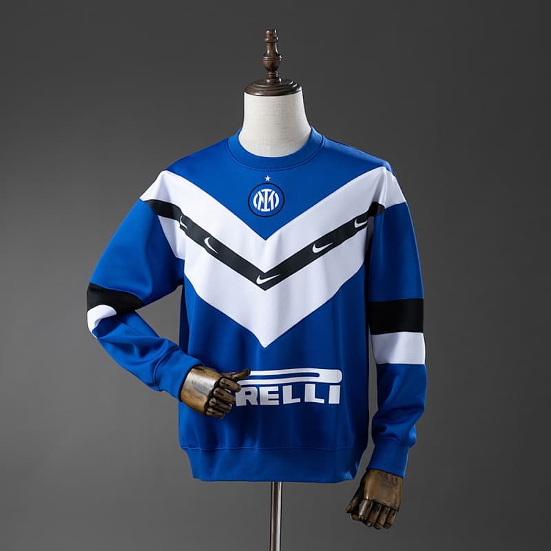 Inter Milan Long Sleeve Sweatshirt 2025/26 - Blue/White/Black