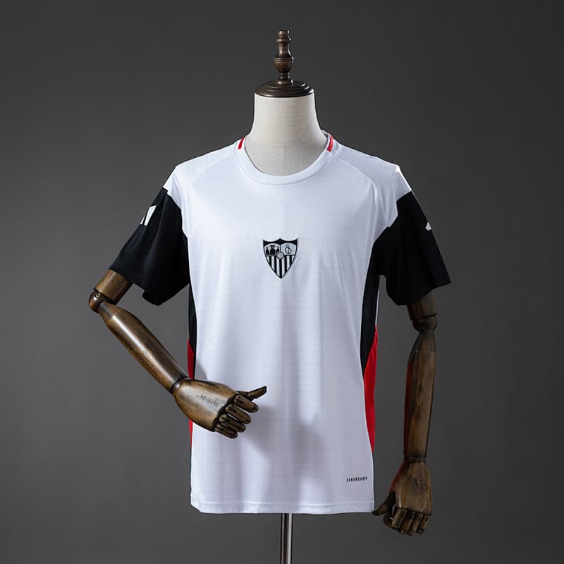 Sevilla Training Jersey 2025/26 - White/Black/Red