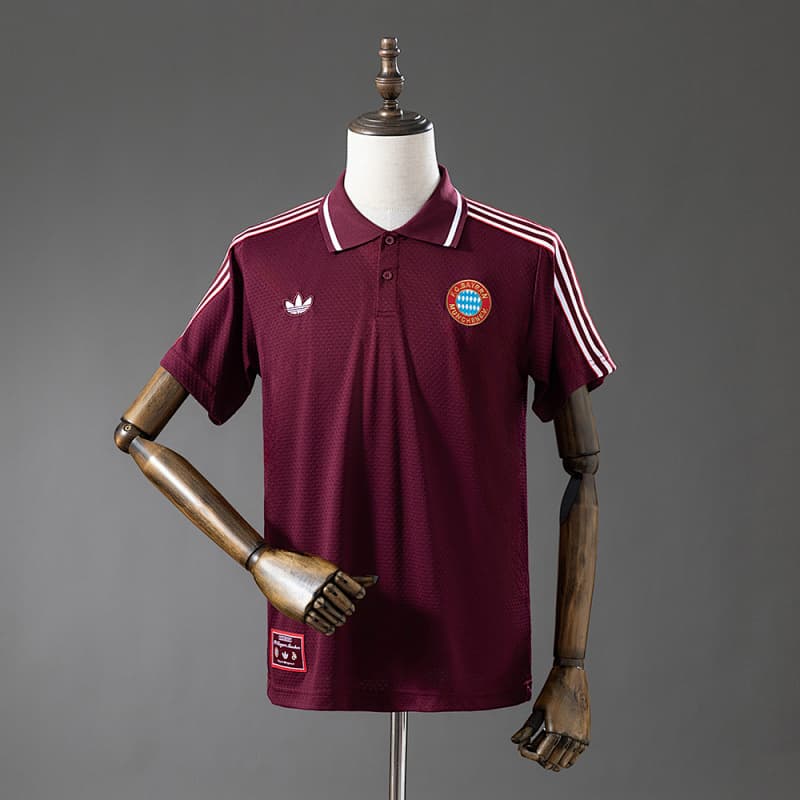 Bayern Munich Polo 2025/26 - Maroon