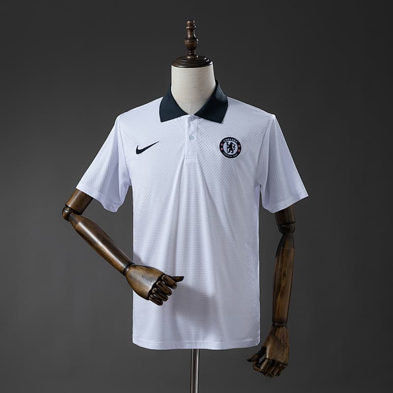 Chelsea Polo 2025/26 - White/Navy