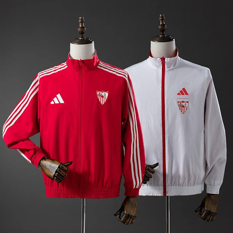 Sevilla Reversible Jacket 2024/25 - Red/White