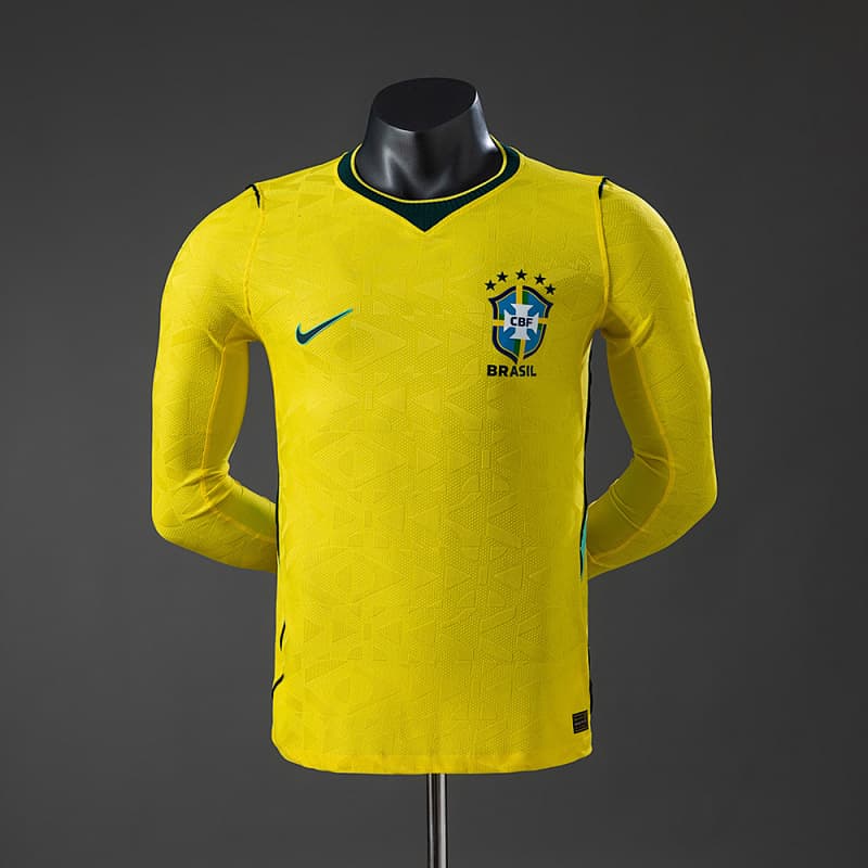 Brazil Home Long Sleeve Jersey 2026 (Player Version)