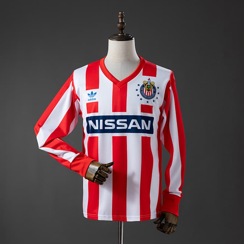 Guadalajara Home Long Sleeve Retro Jersey 1990/91