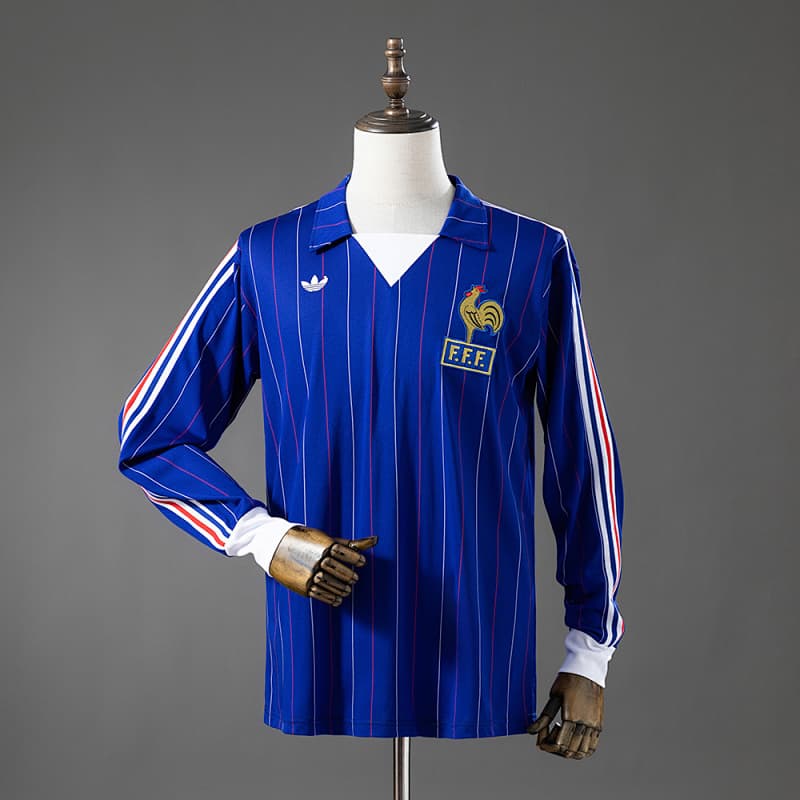 France Home Long Sleeve Jersey 1980/82